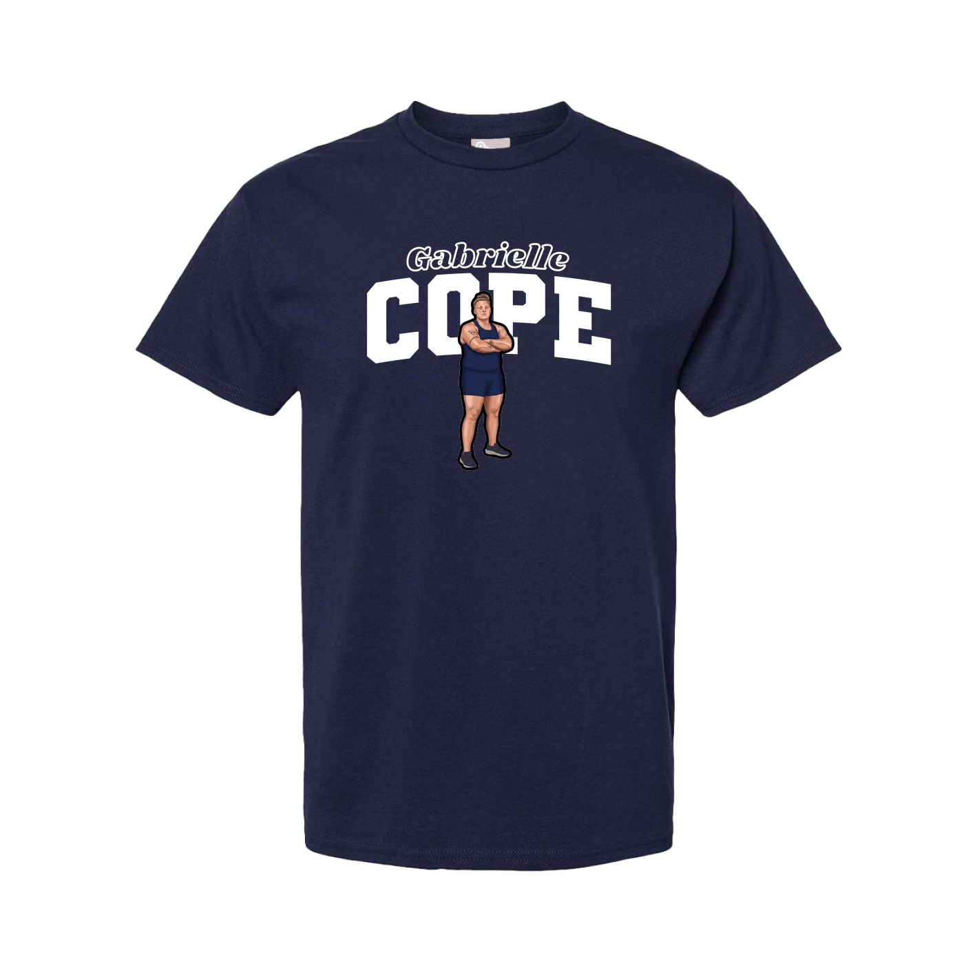 Youth Tee — Name Arch in Navy