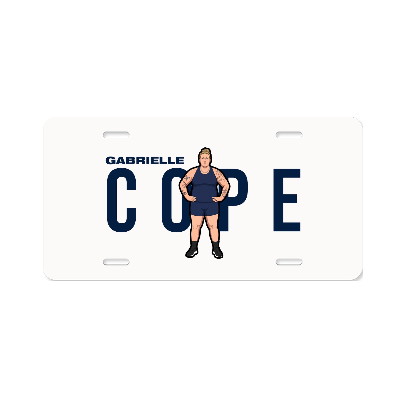 License Plate — Player Name in Classic
