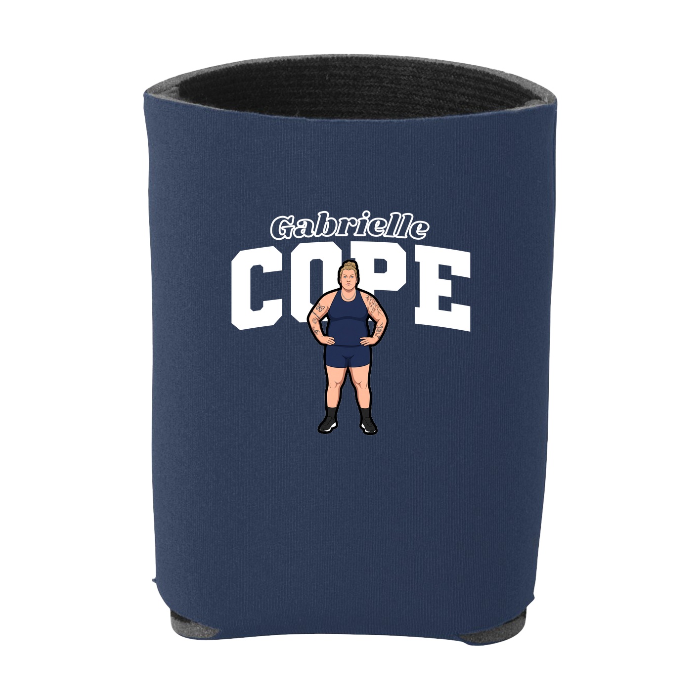 Can Holder — Name Arch in Navy