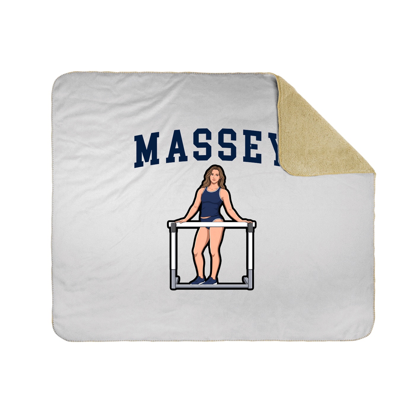 Throw Blanket — Shirsey in White