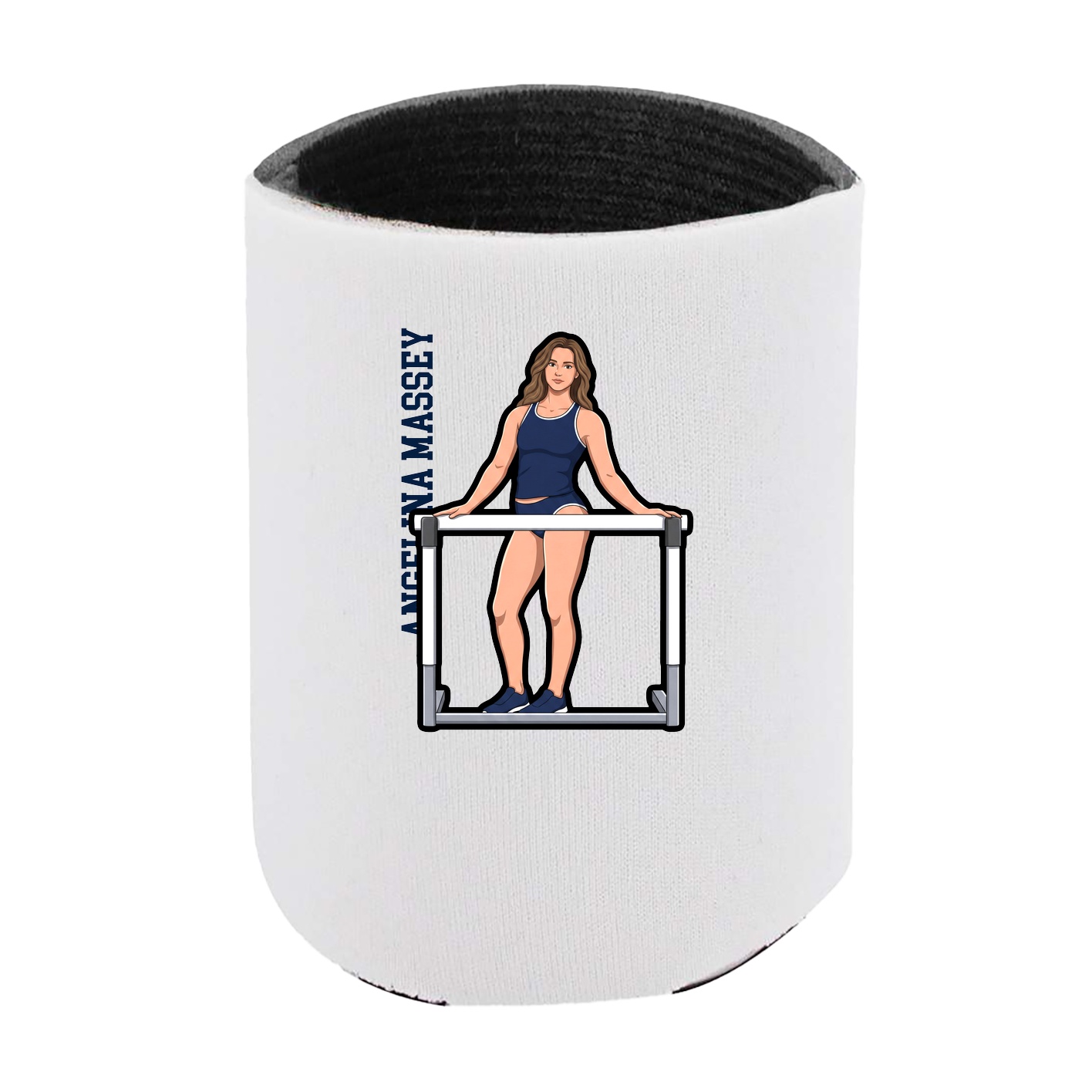 Can Holder — Name Vertical in White