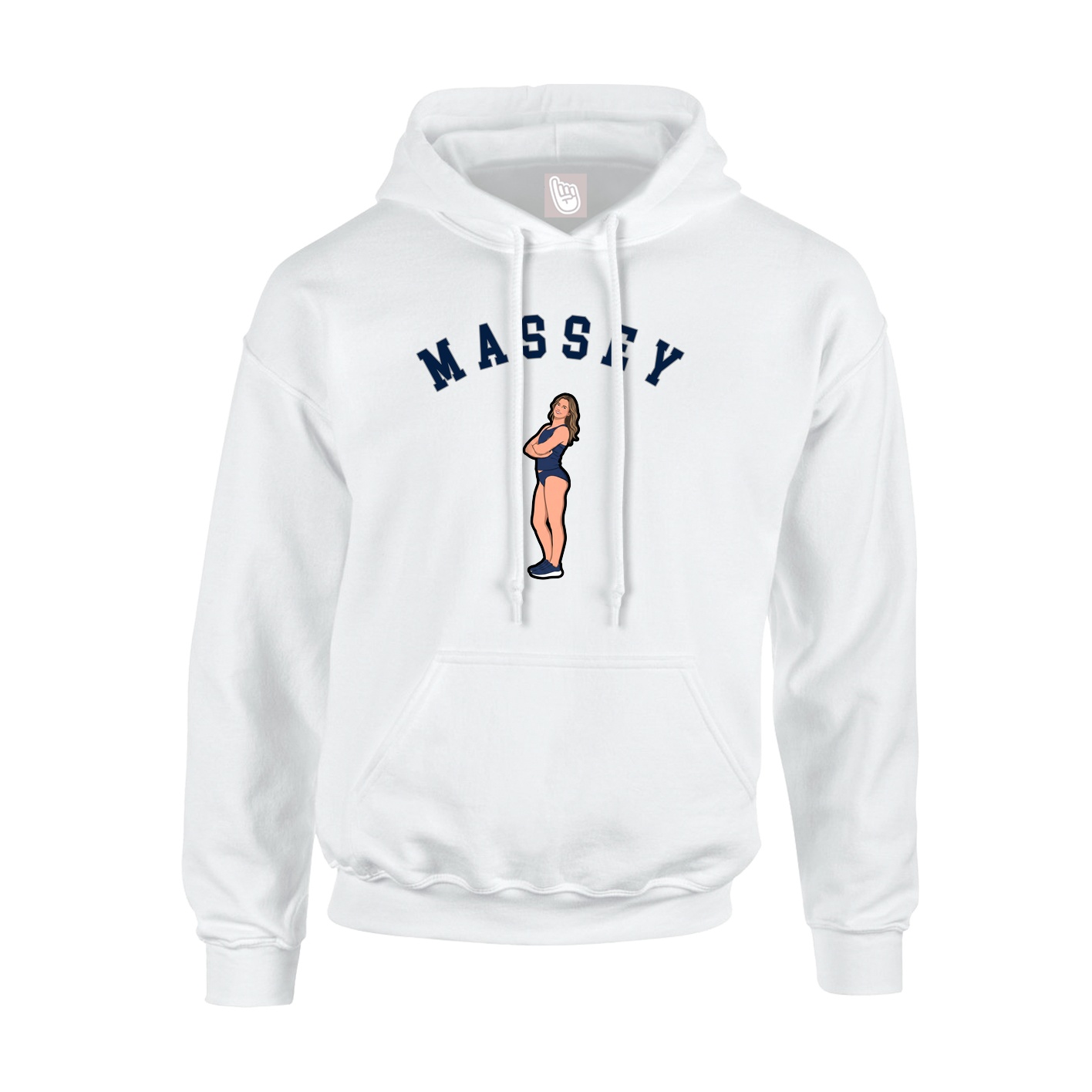 Youth Hoodie — Shirsey Arch in White