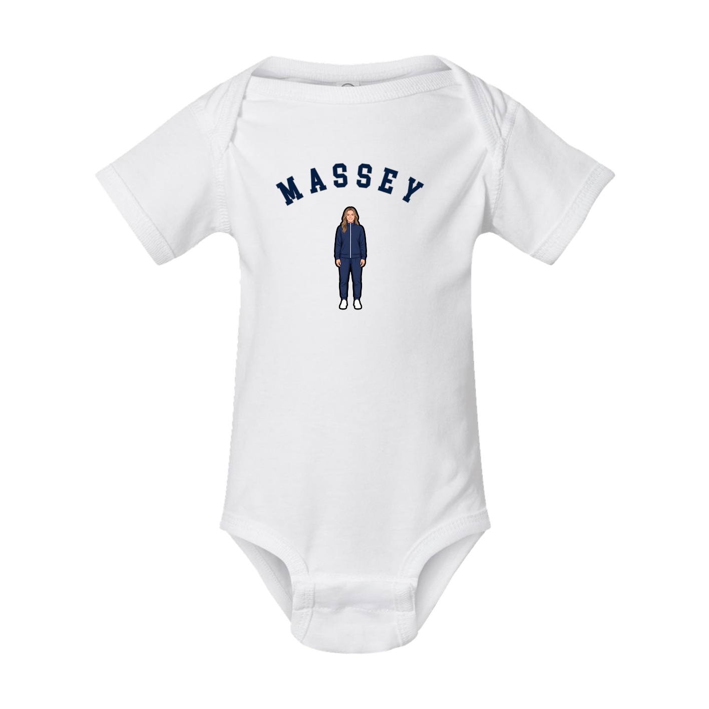 Baby Onesie — Shirsey Arch in White