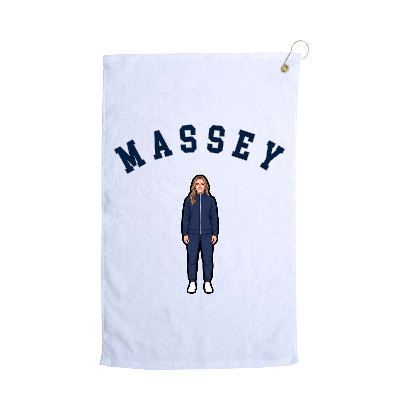 Golf Towel — Shirsey Arch in White