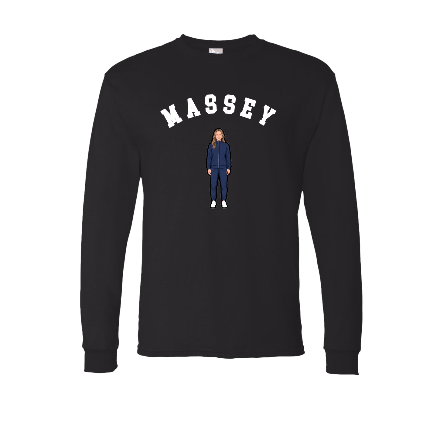 Long Sleeve Tee — Shirsey Arch in Black