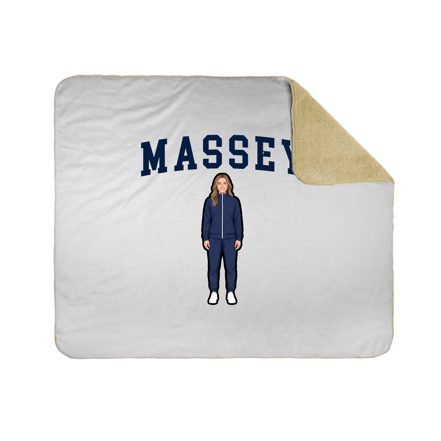 Throw Blanket — Shirsey in White