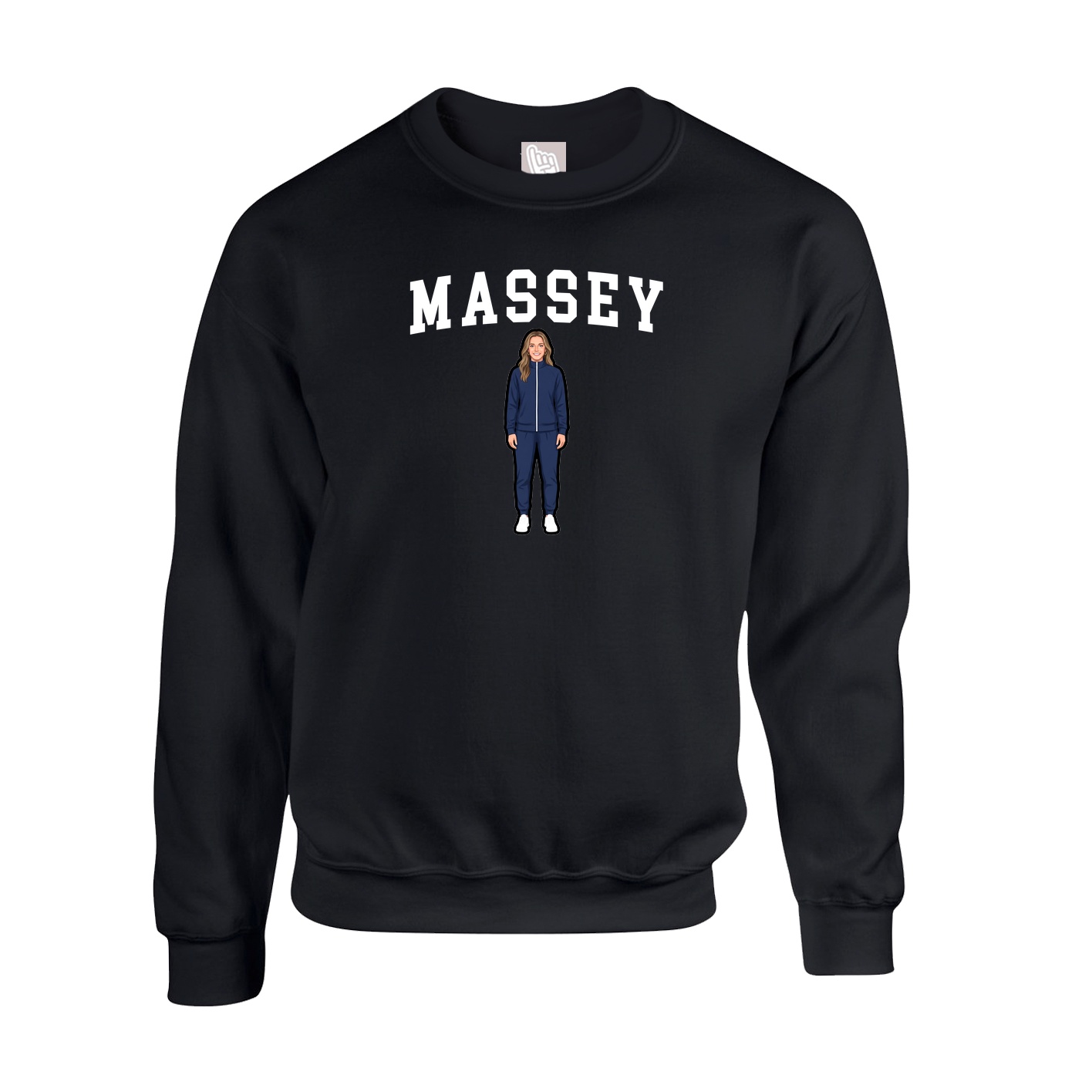 Fleece Crew — Shirsey in Black