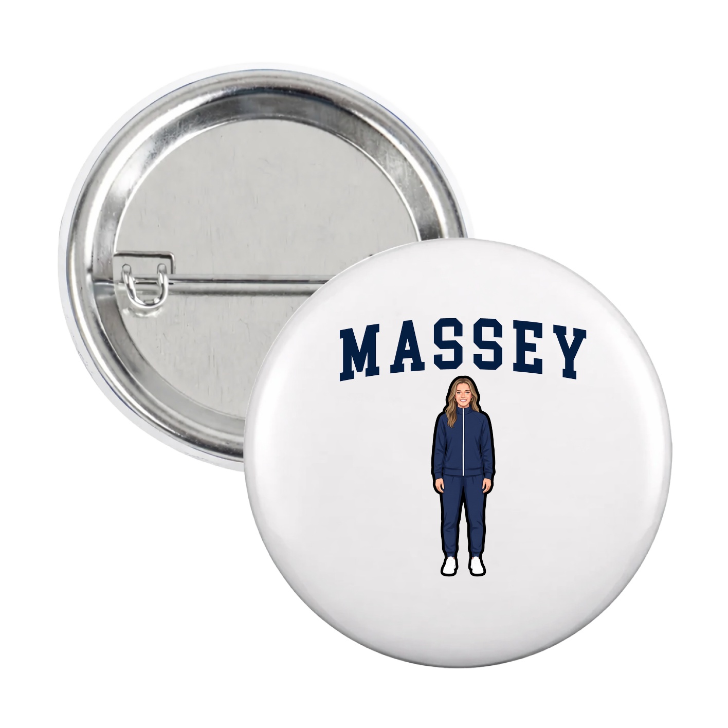 Game Day Button — Shirsey in White