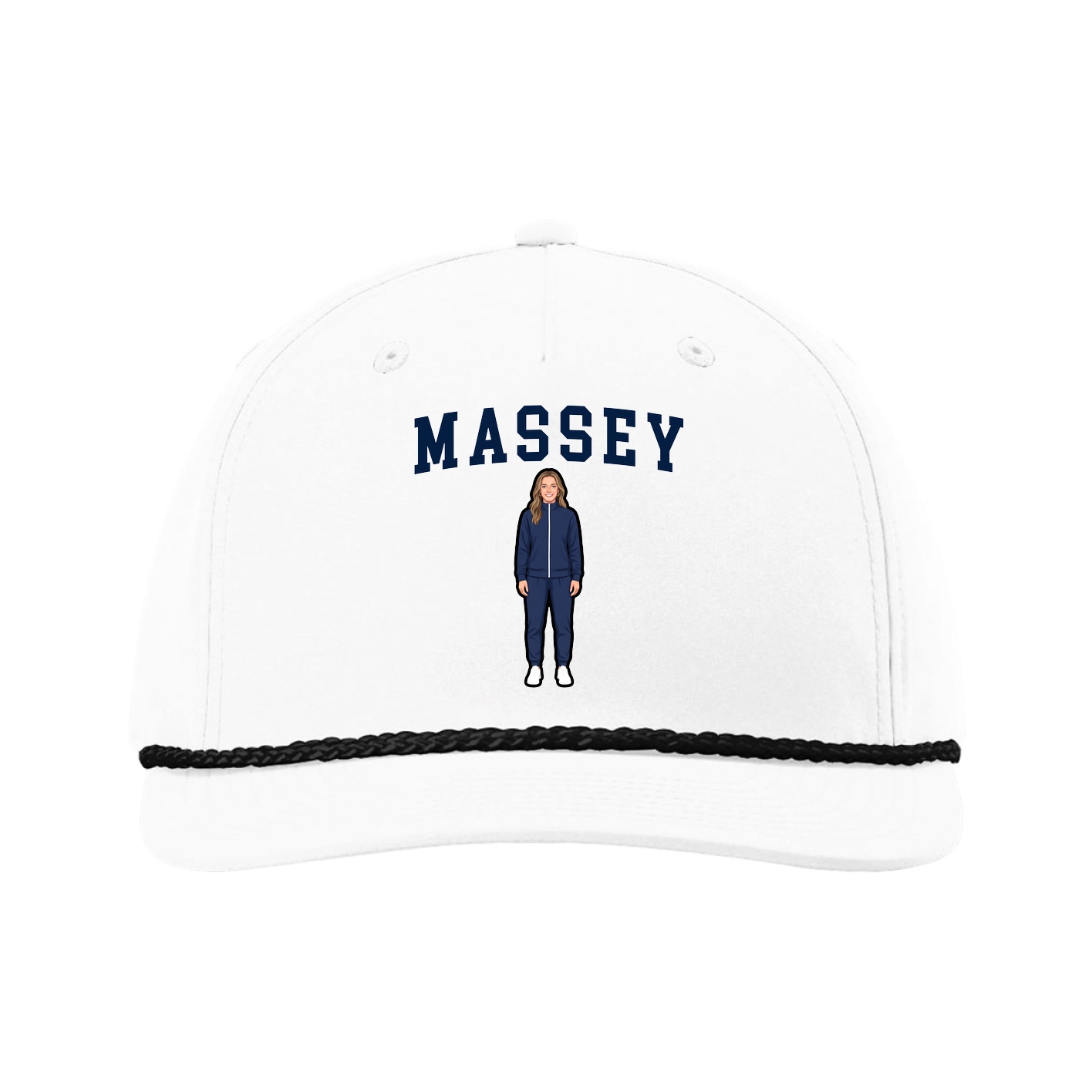 Five-Panel Classic Rope Cap — Shirsey in White