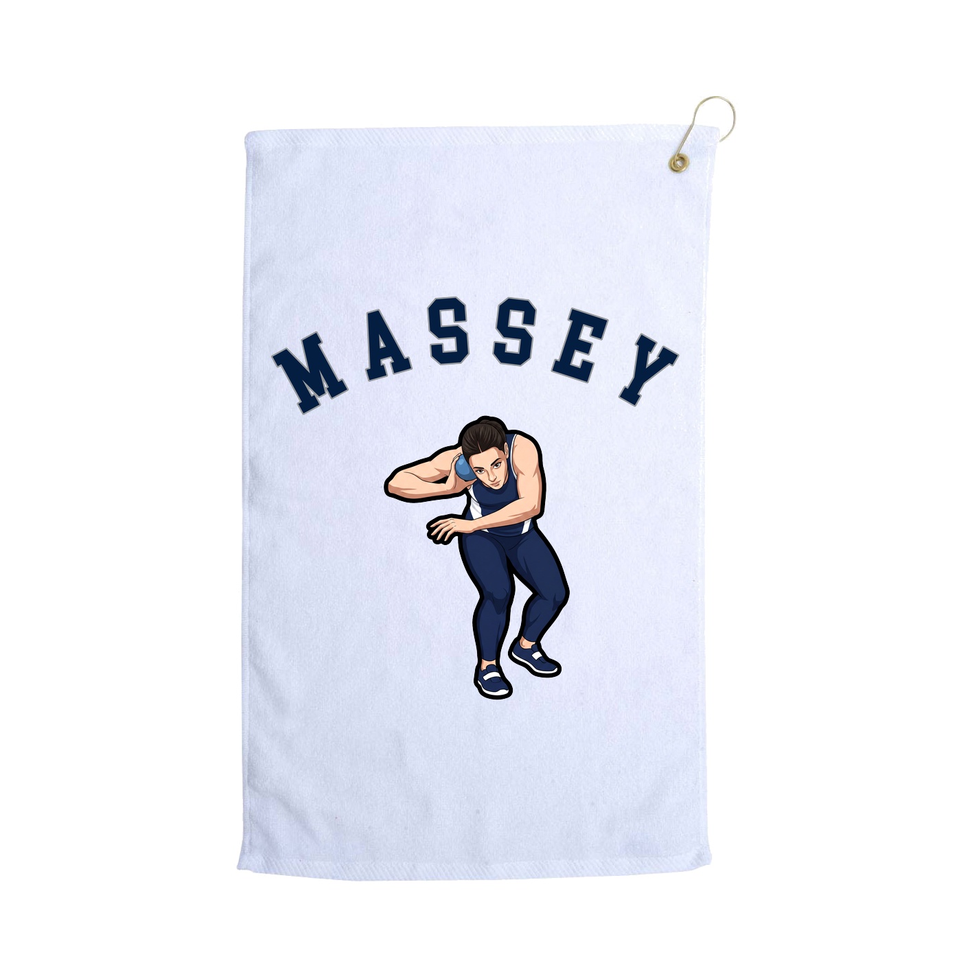 Golf Towel — Shirsey Arch in White