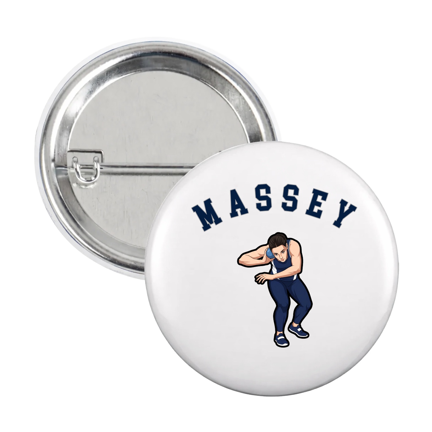Game Day Button — Shirsey Arch in White