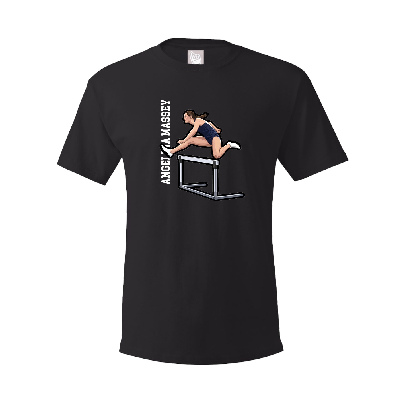Youth Tee — Name Vertical in Black