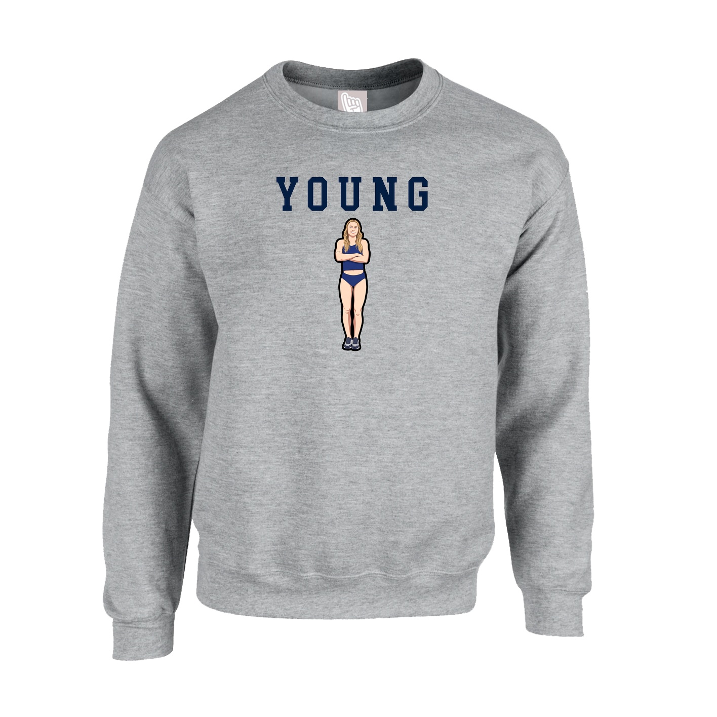 Fleece Crew — Shirsey in Grey