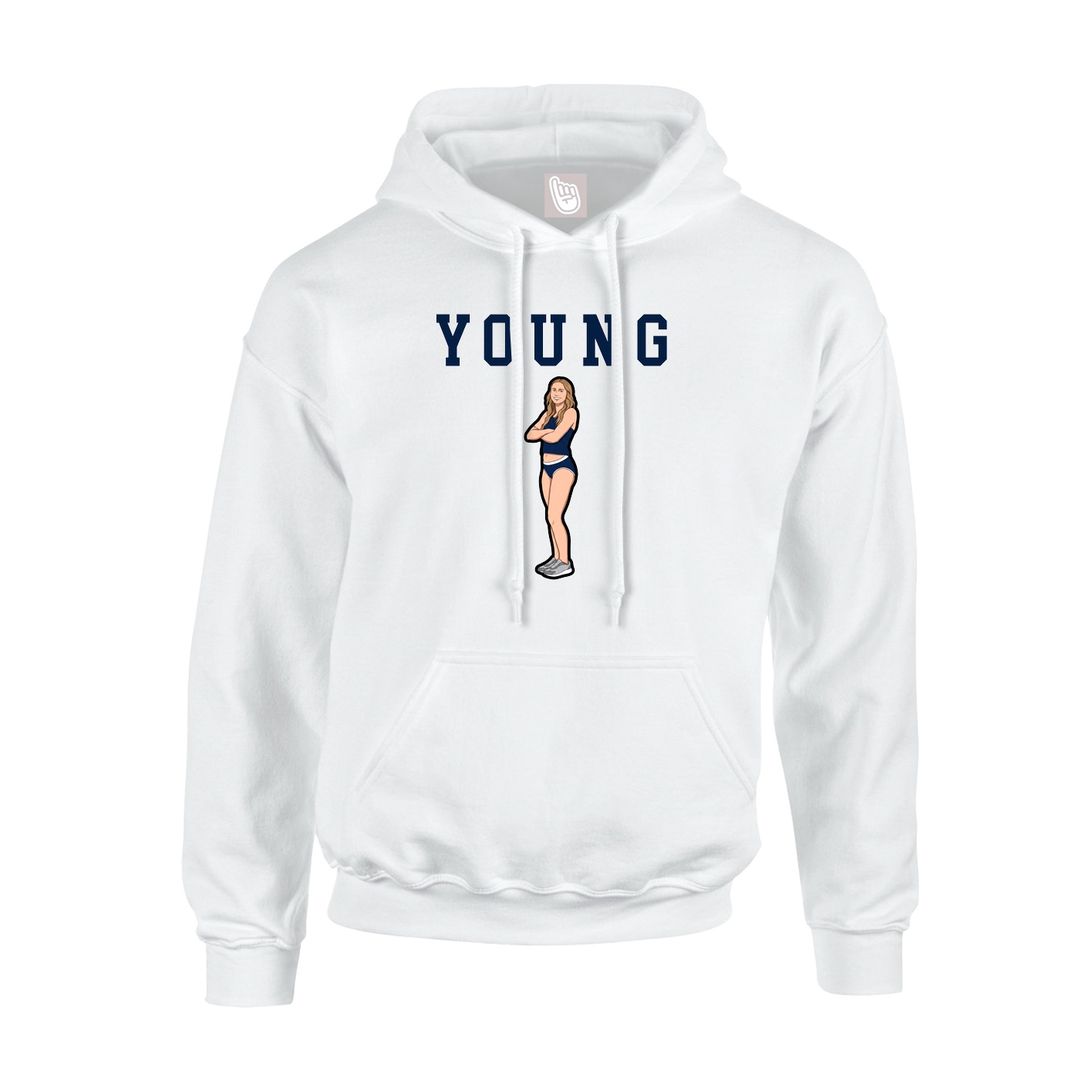Hoodie — Shirsey in White