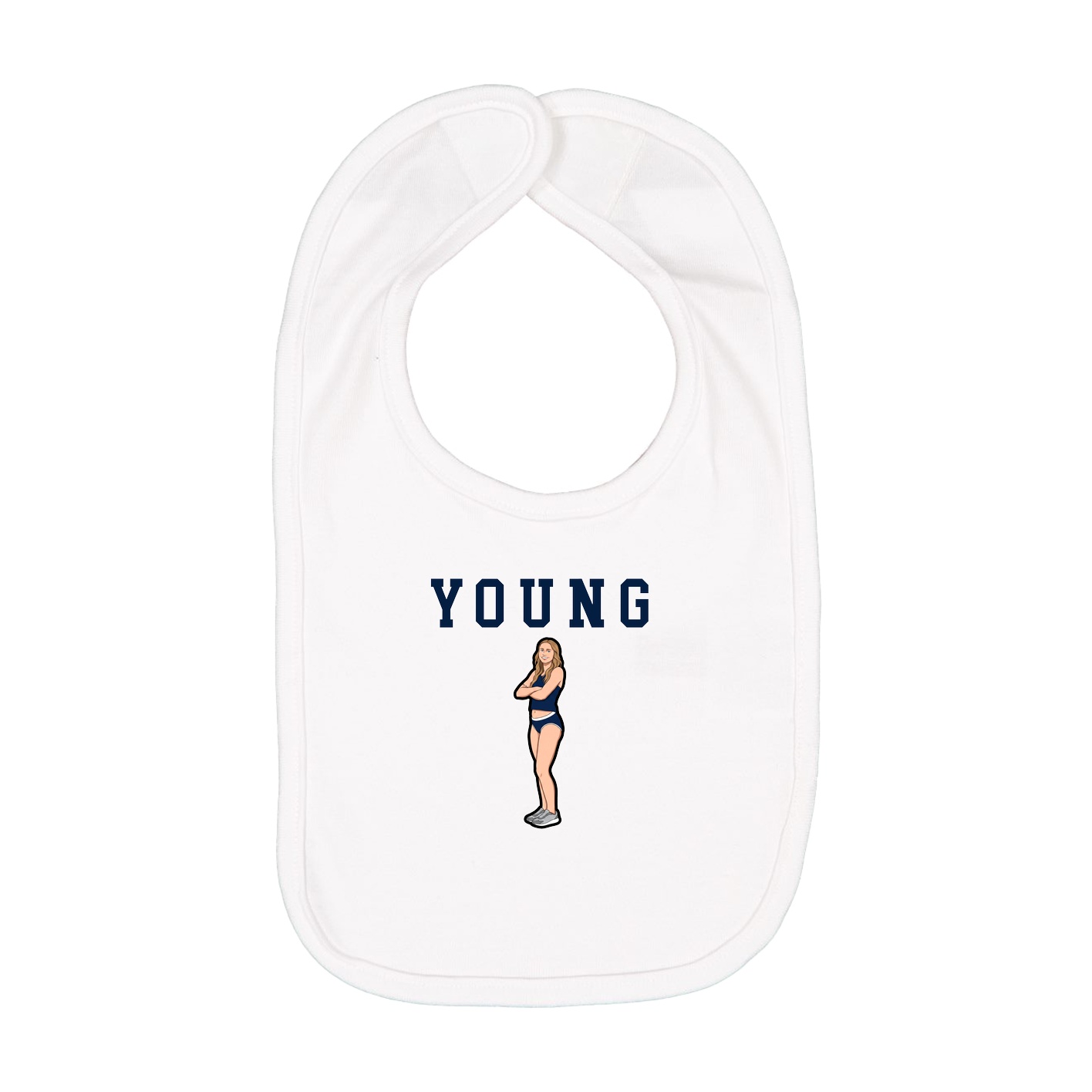 Infant Bib — Shirsey in White