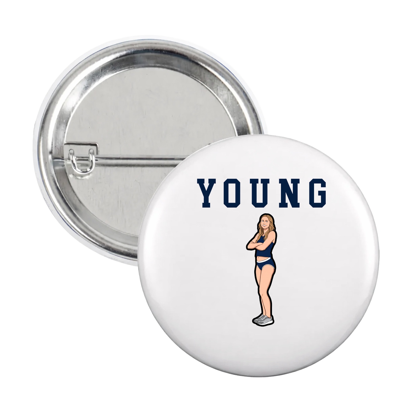 Game Day Button — Shirsey in White