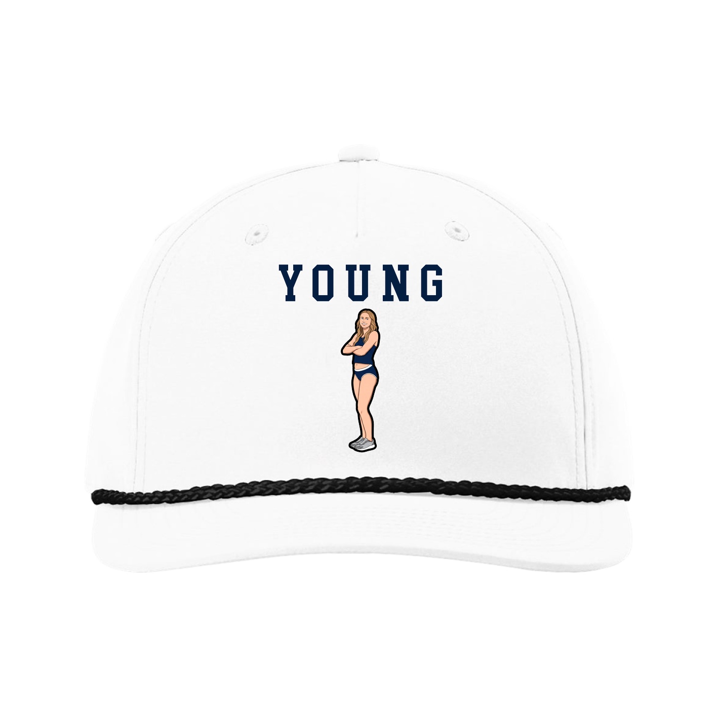 Five-Panel Classic Rope Cap — Shirsey in White