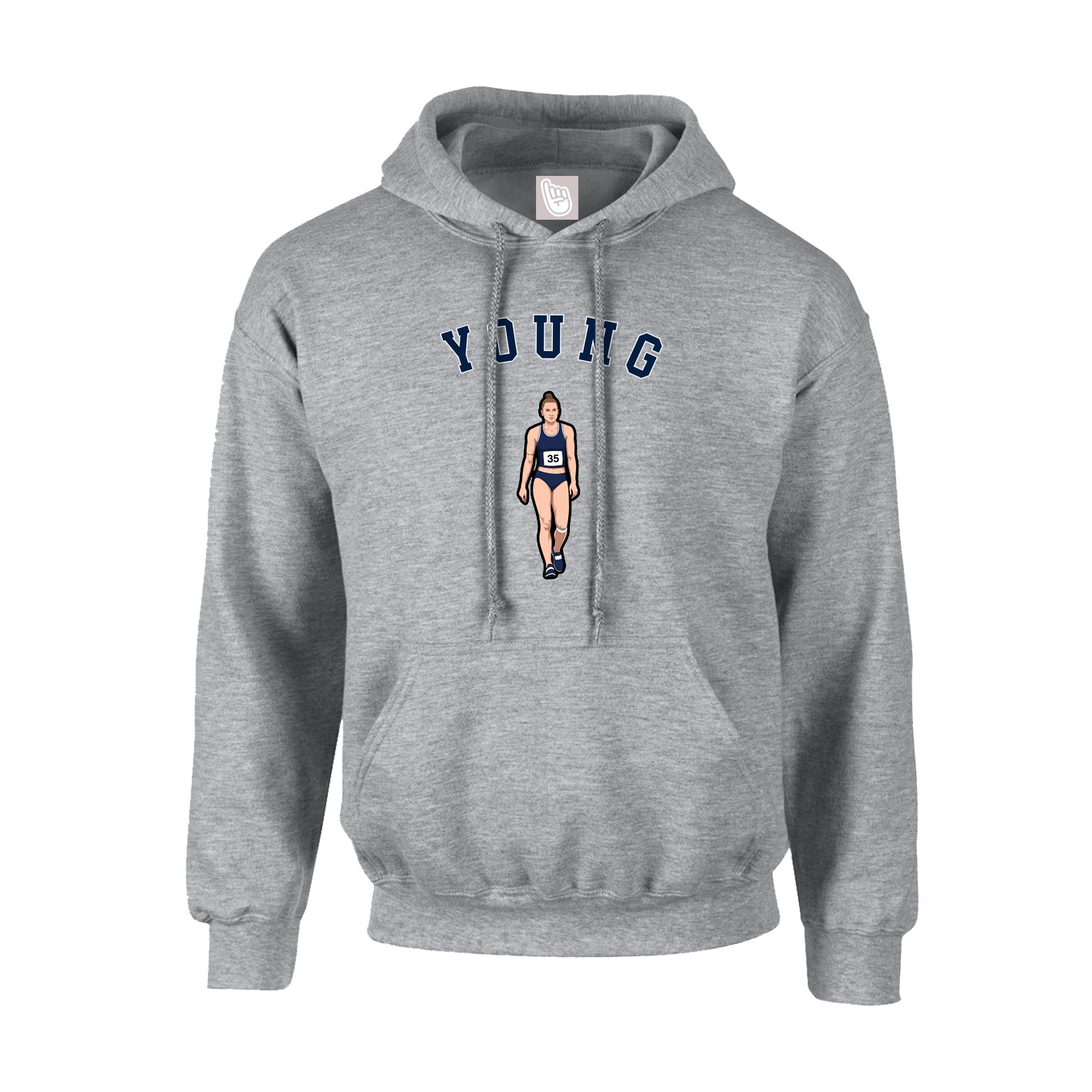 Youth Hoodie — Shirsey Arch in Grey