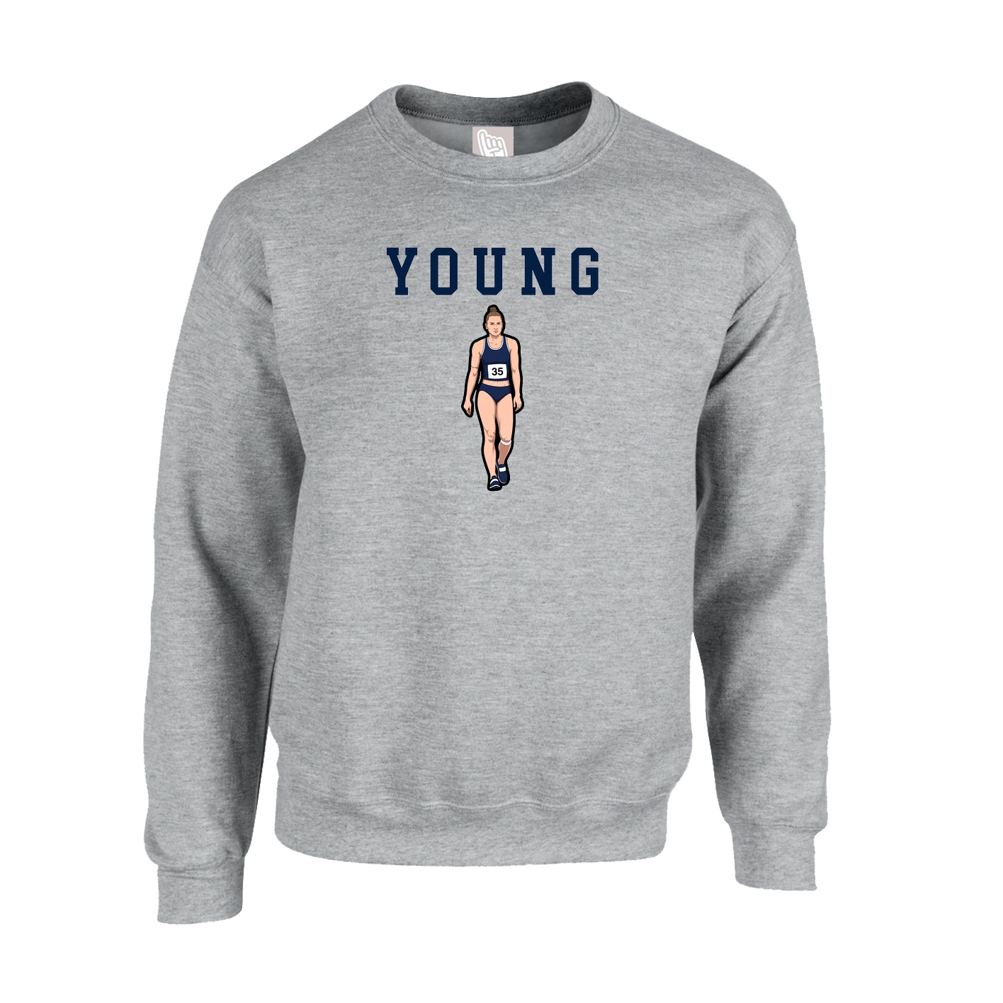 Fleece Crew — Shirsey in Grey