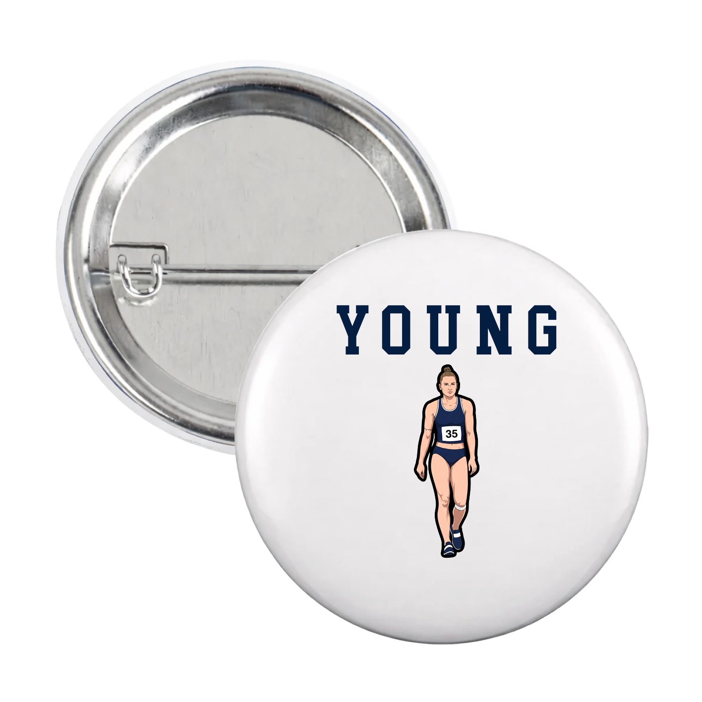 Game Day Button — Shirsey in White
