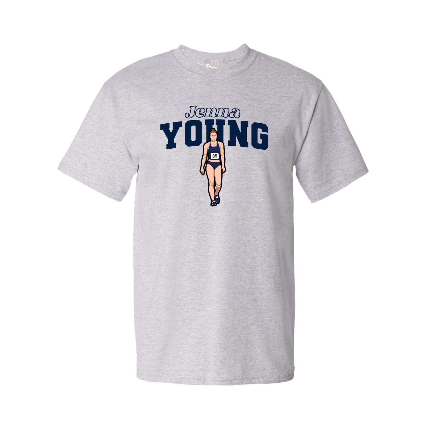 Tee — Name Arch in Grey