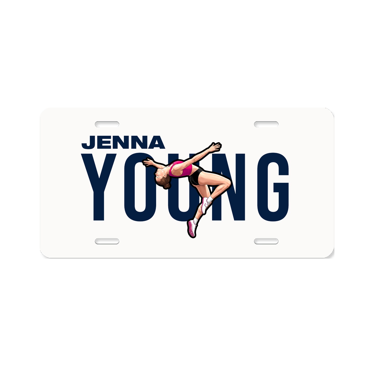 License Plate — Player Name in Classic