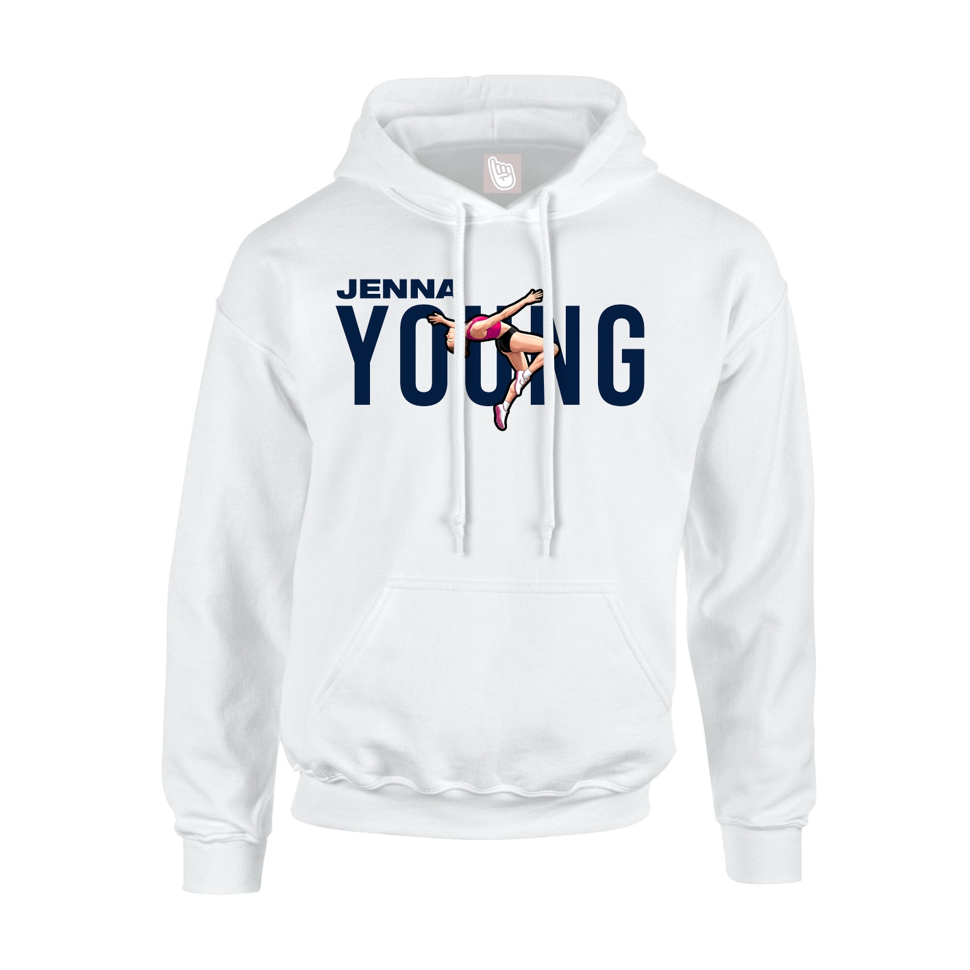 Hoodie — Player Name in White