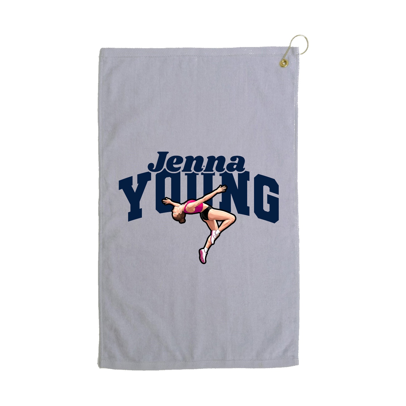 Golf Towel — Signature Arch in Grey