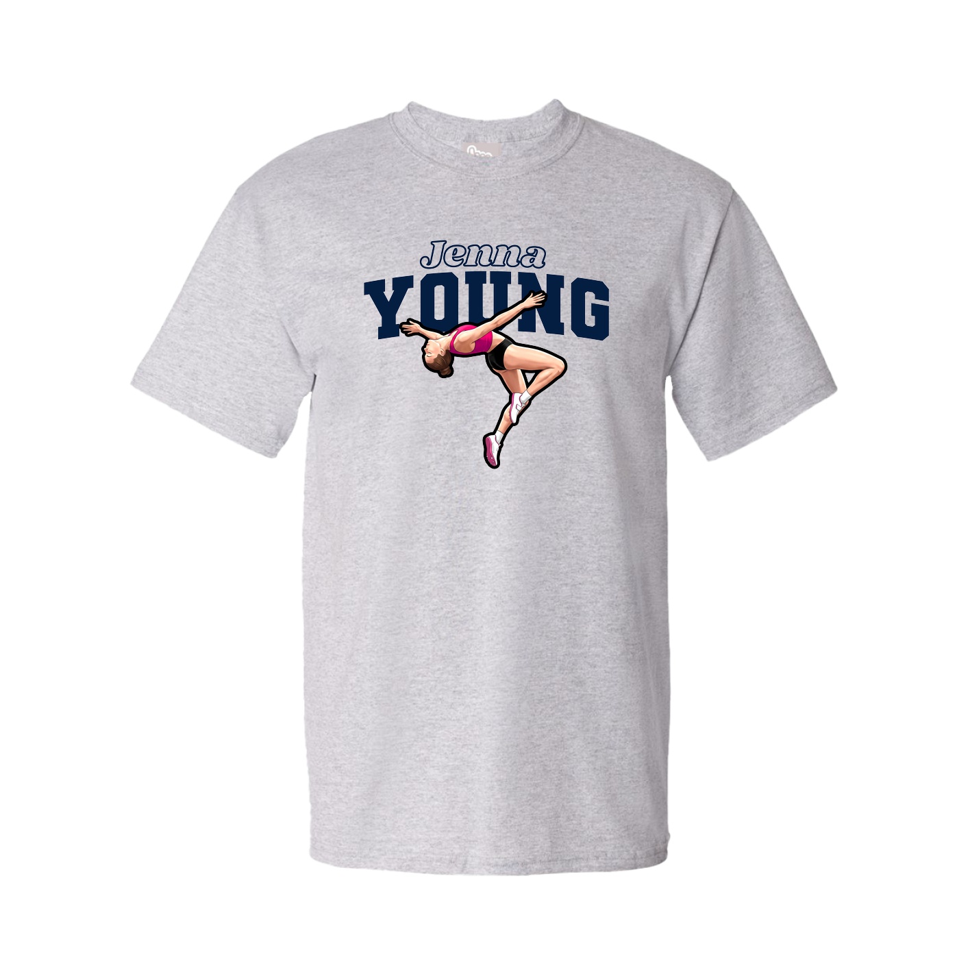 Youth Tee — Name Arch in Grey