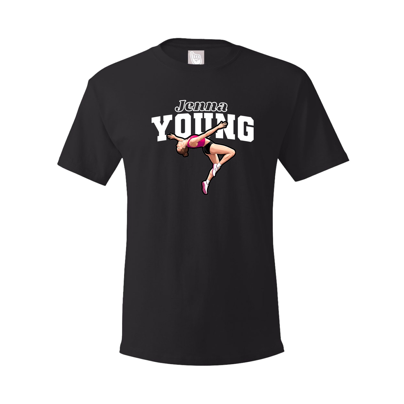 Youth Tee — Name Arch in Black