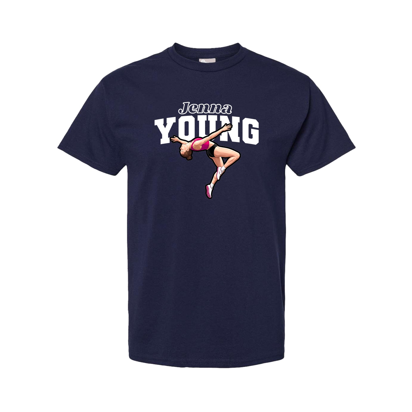 Youth Tee — Name Arch in Navy