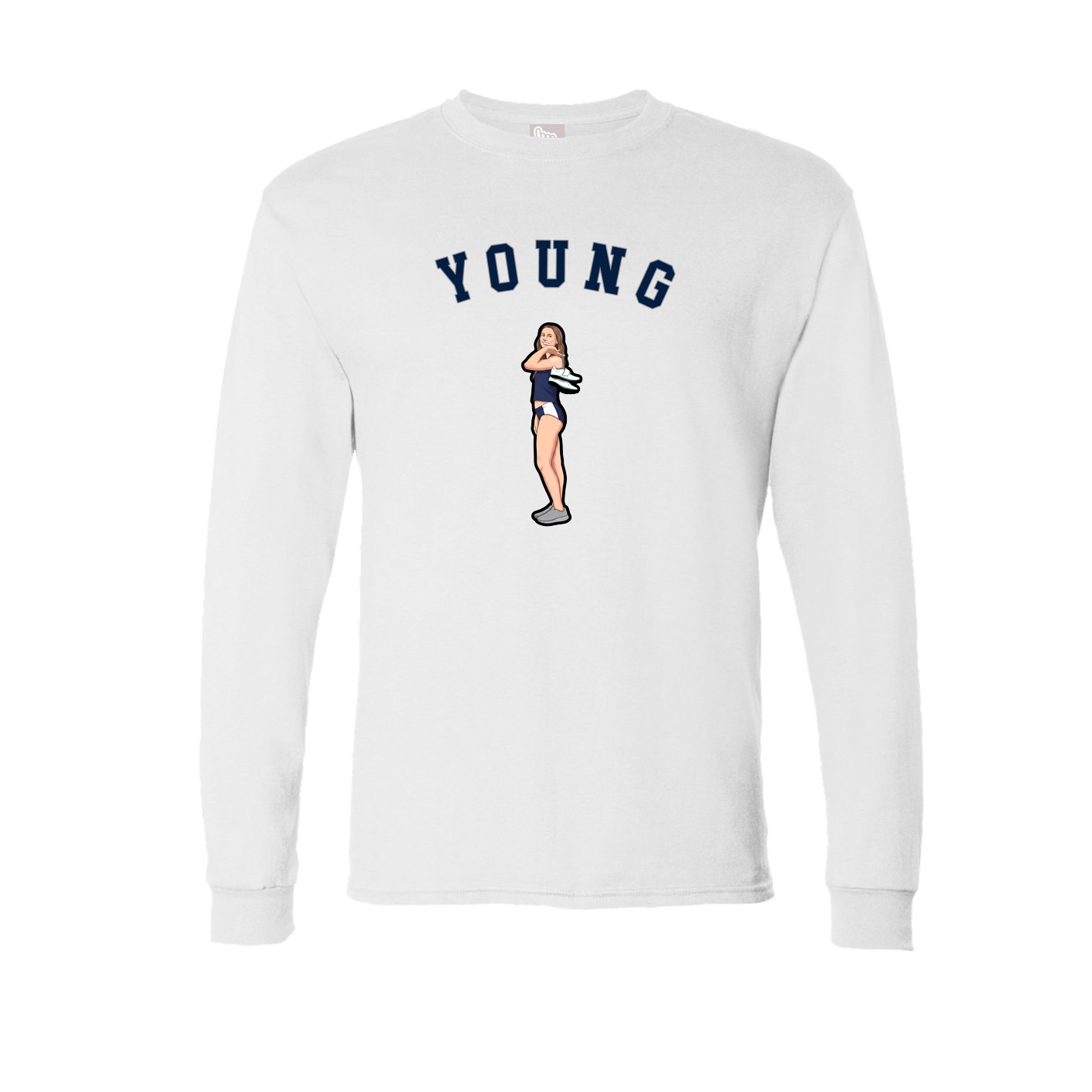 Long Sleeve Tee — Shirsey Arch in White