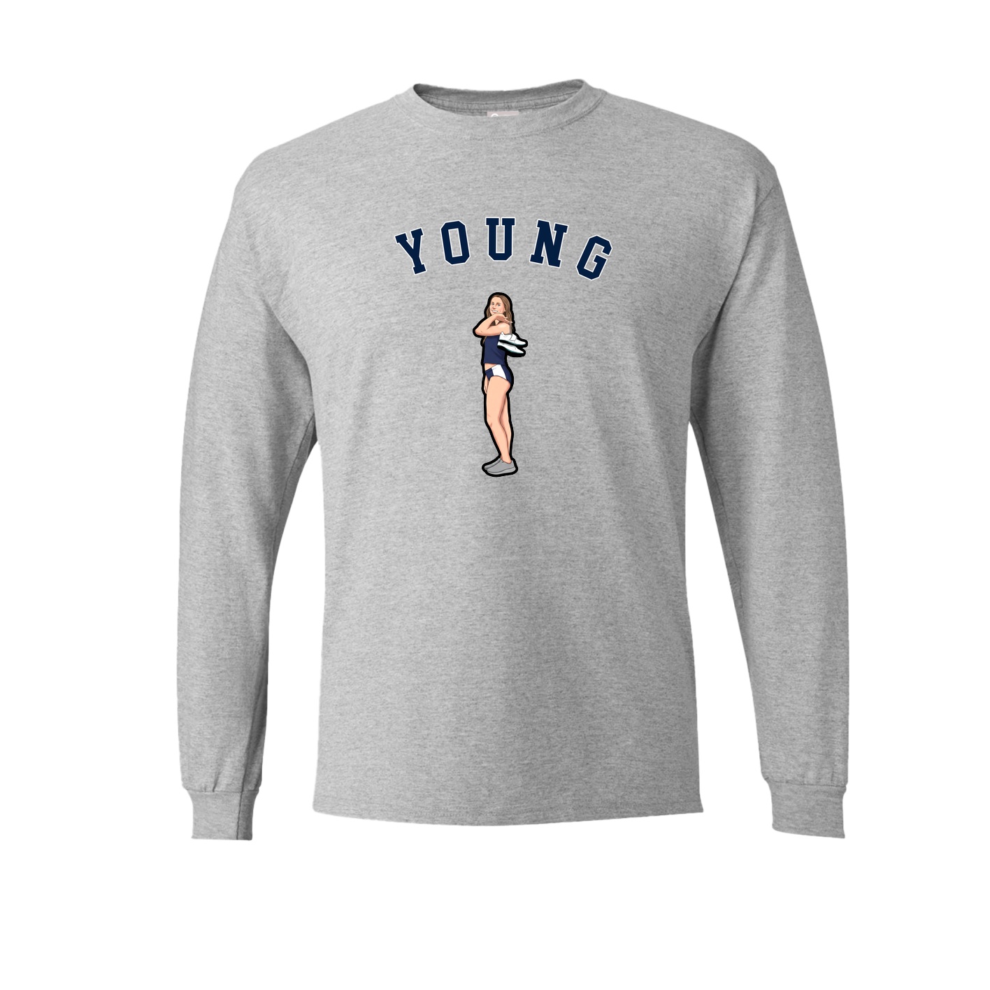 Long Sleeve Tee — Shirsey Arch in Grey