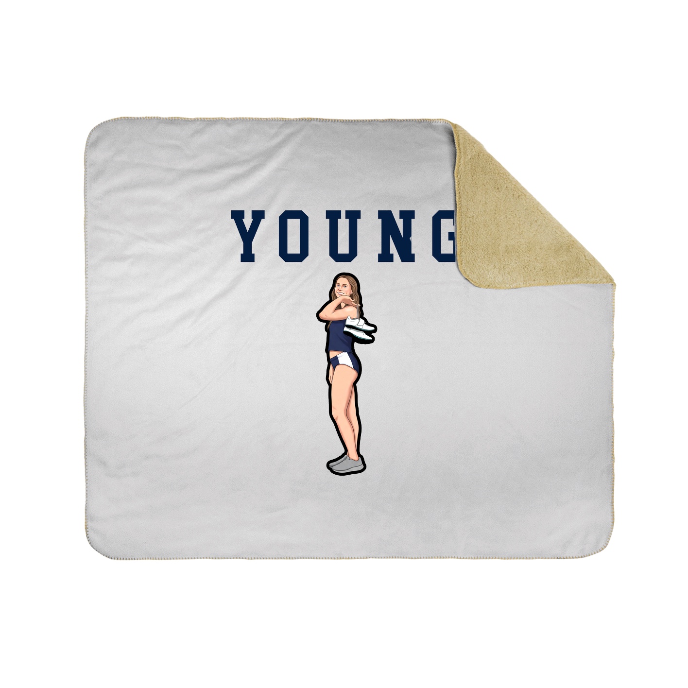 Throw Blanket — Shirsey in White