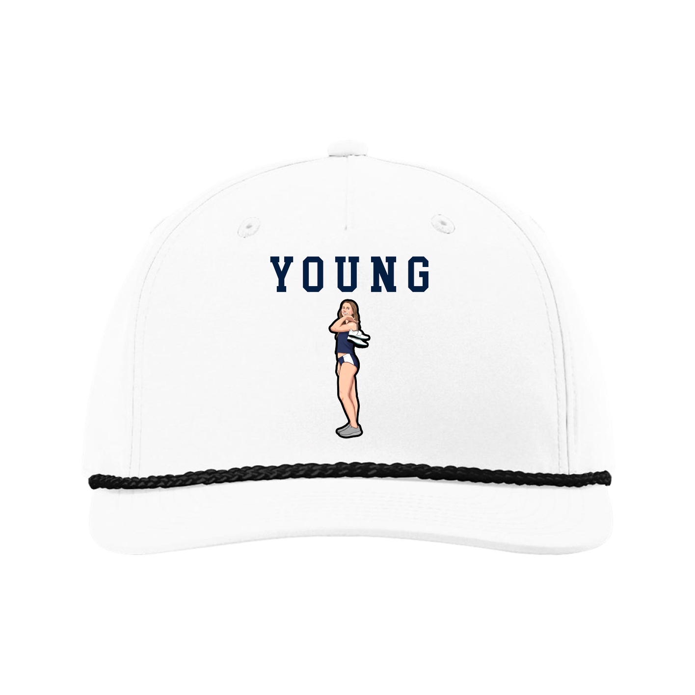 Five-Panel Classic Rope Cap — Shirsey in White