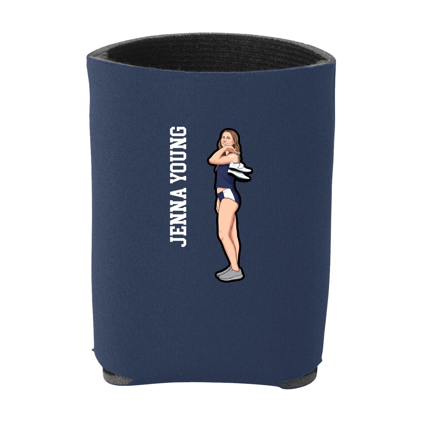 Can Holder — Name Vertical in Navy