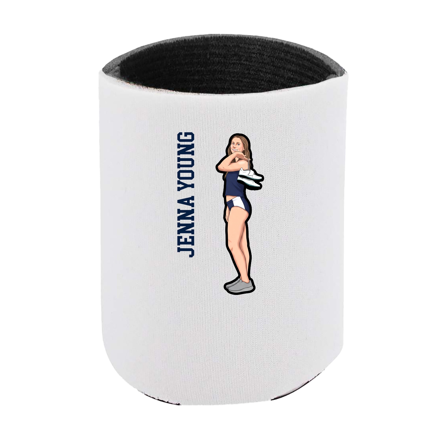 Can Holder — Name Vertical in White