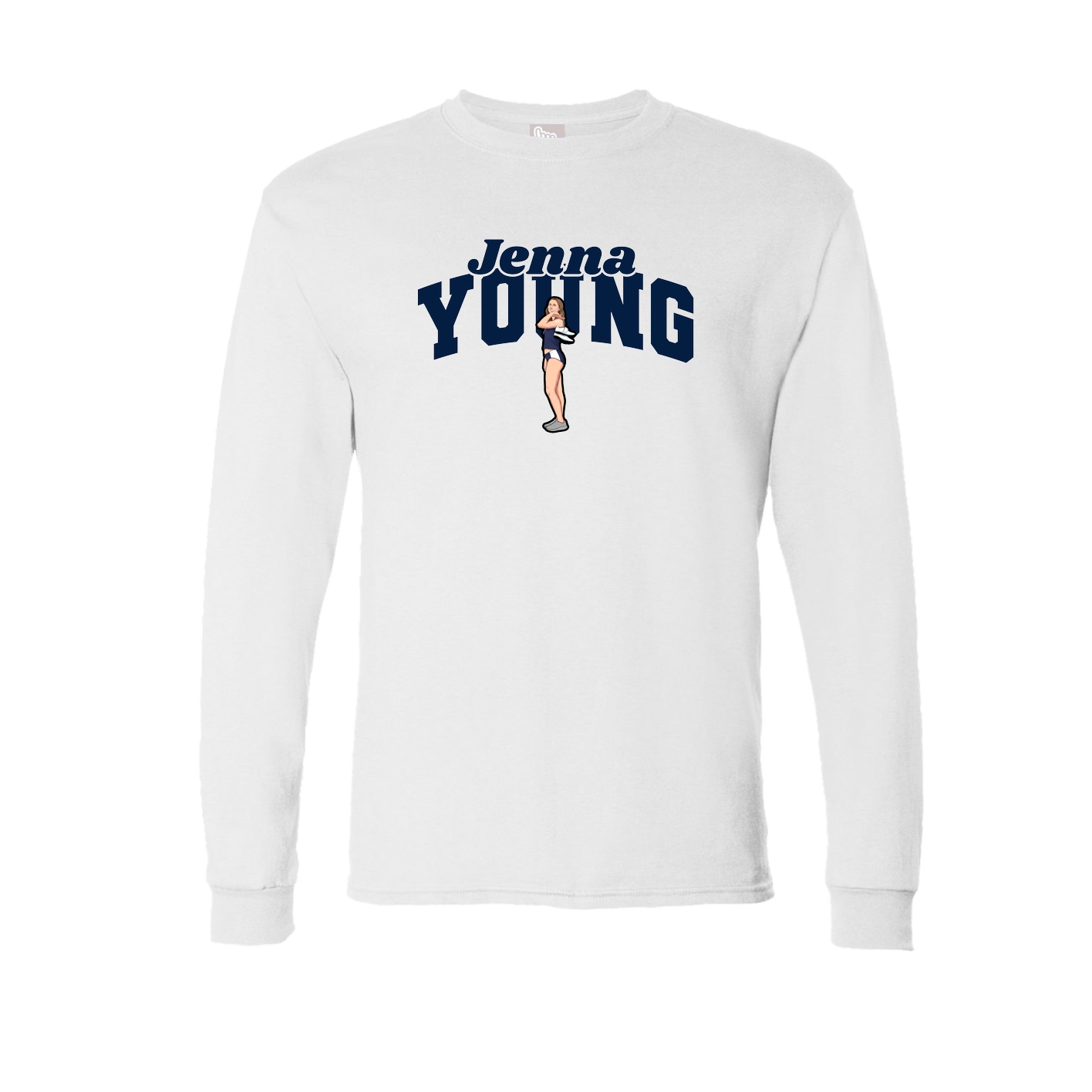 Long Sleeve Tee — Signature Arch in White