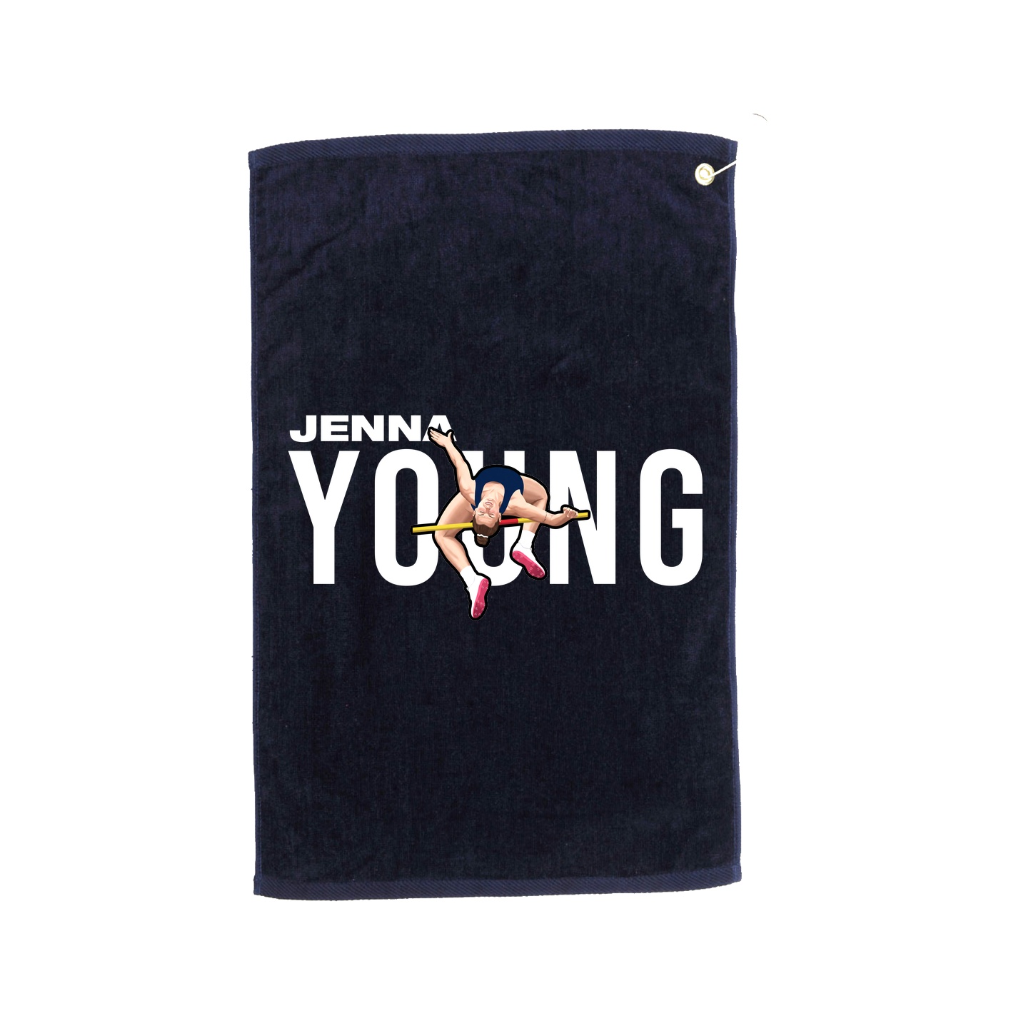 Golf Towel — Player Name in Navy