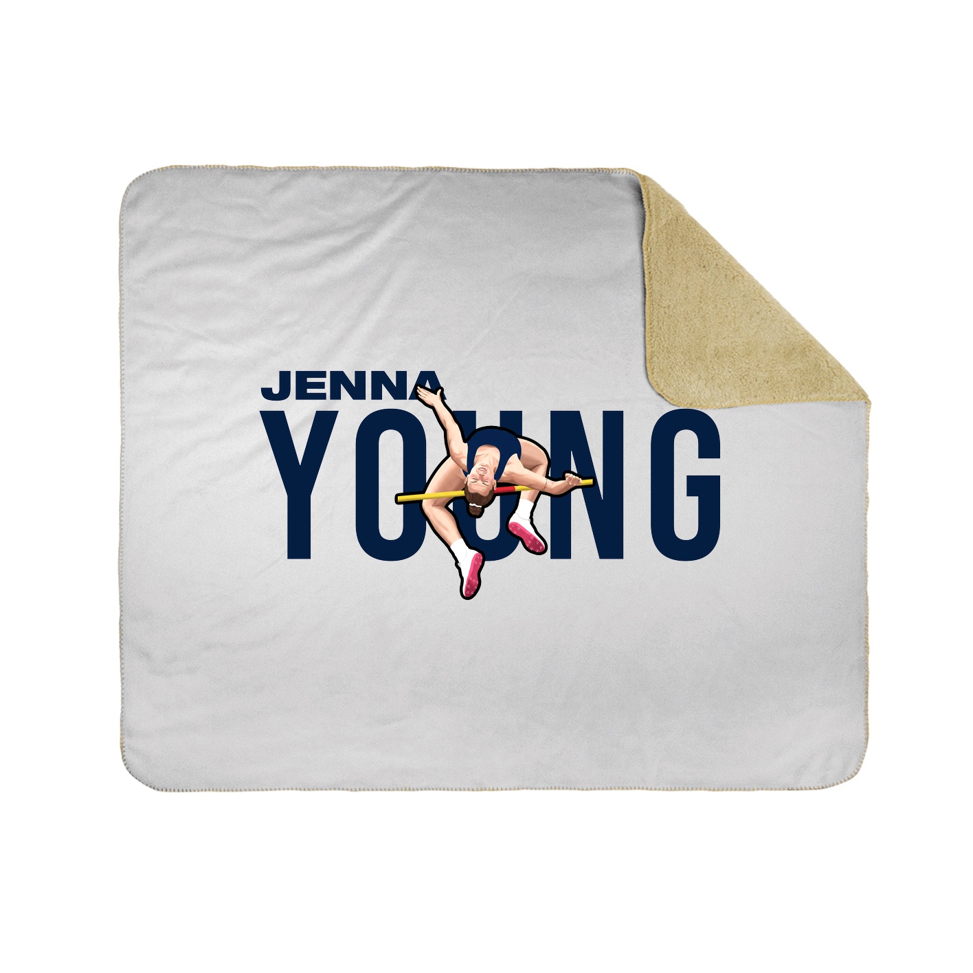 Throw Blanket — Player Name in White