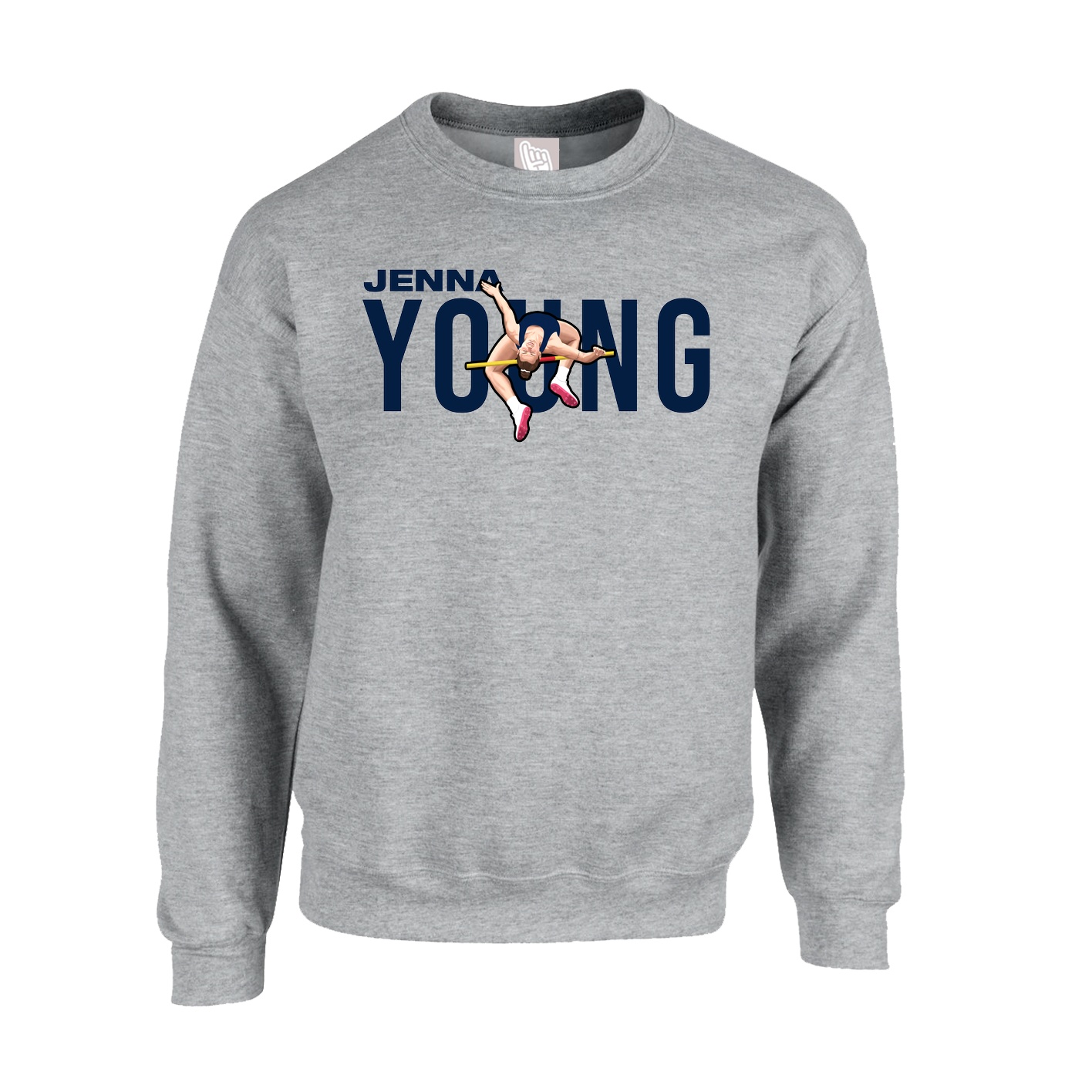 Fleece Crew — Player Name in Grey
