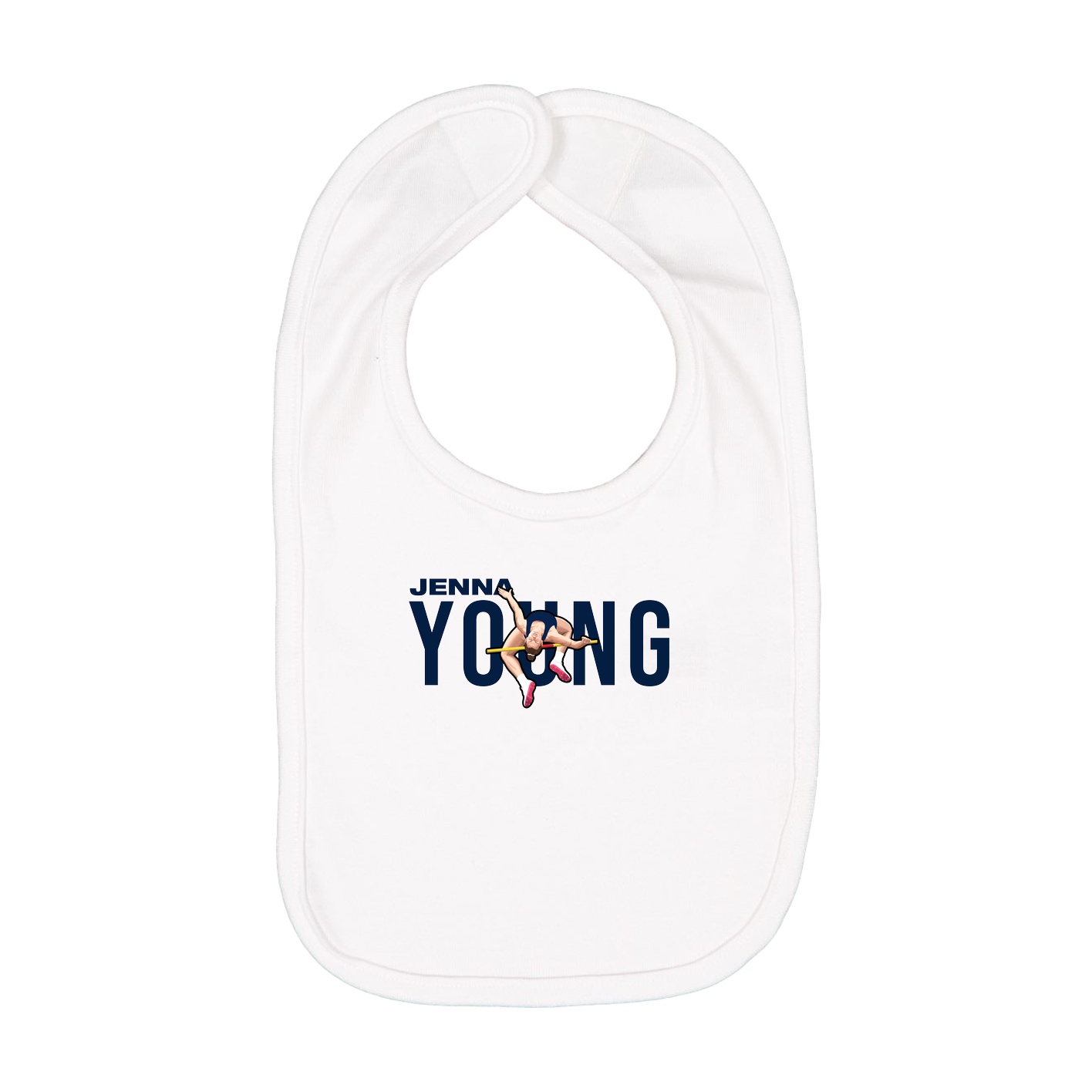 Infant Bib — Player Name in White