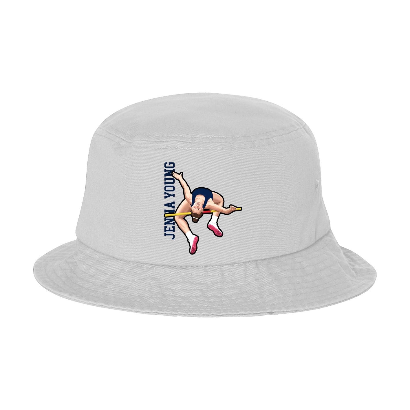 Bucket Cap — Name Vertical in White