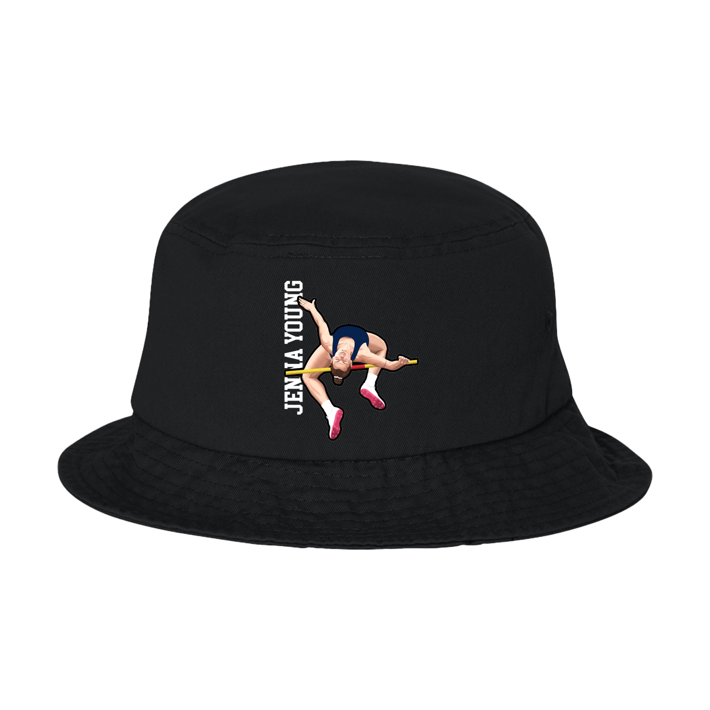 Bucket Cap — Name Vertical in Black