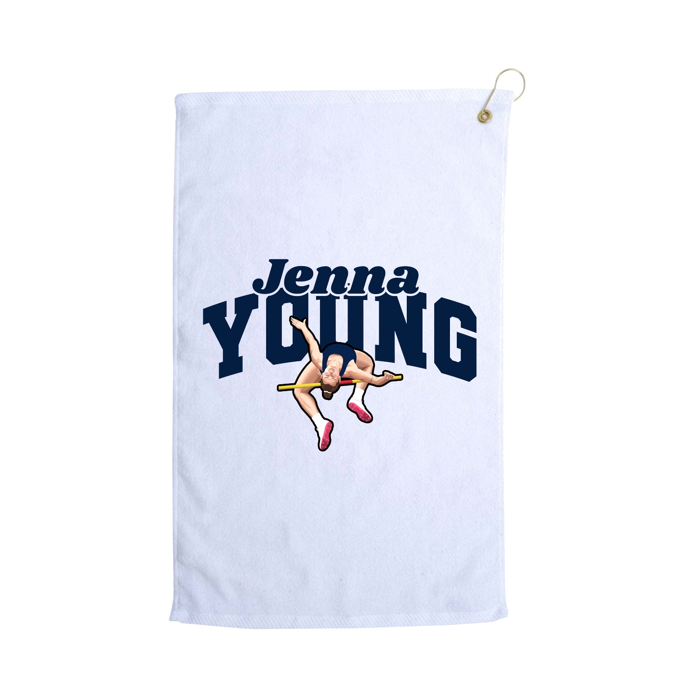 Golf Towel — Signature Arch in White
