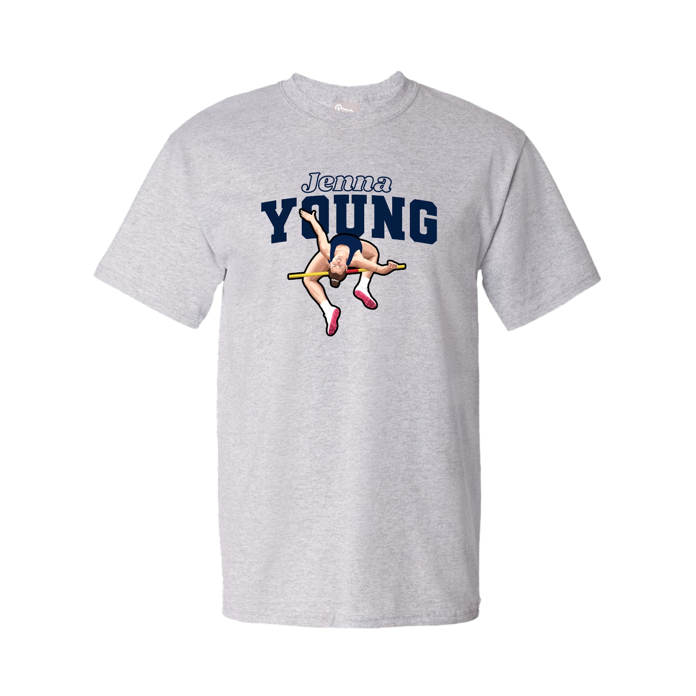 Youth Tee — Name Arch in Grey