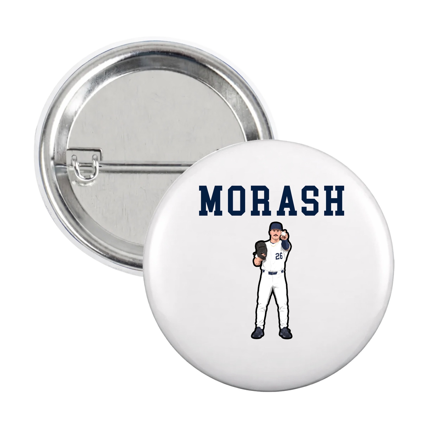 Game Day Button — Shirsey in White