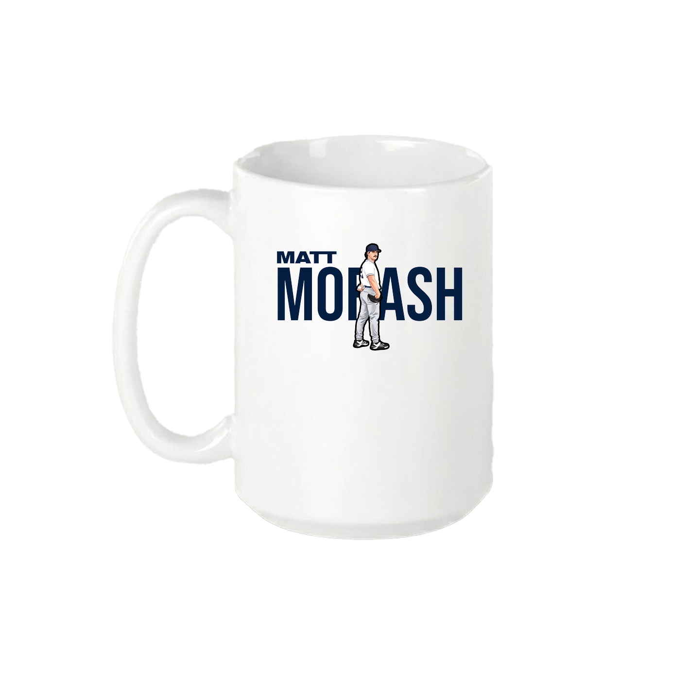 15oz Coffee Mug — Player Name in White