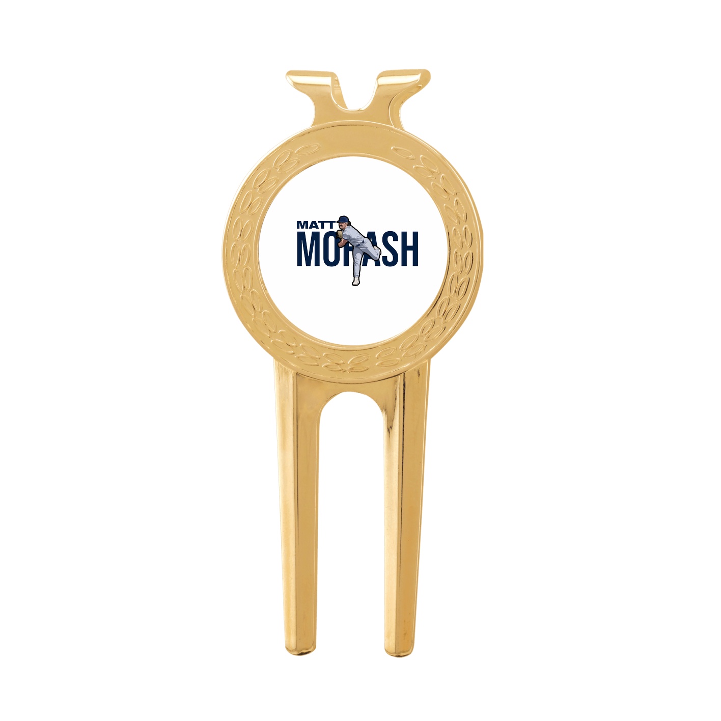 Divot Tool with Ball Marker — Player Name in Classic