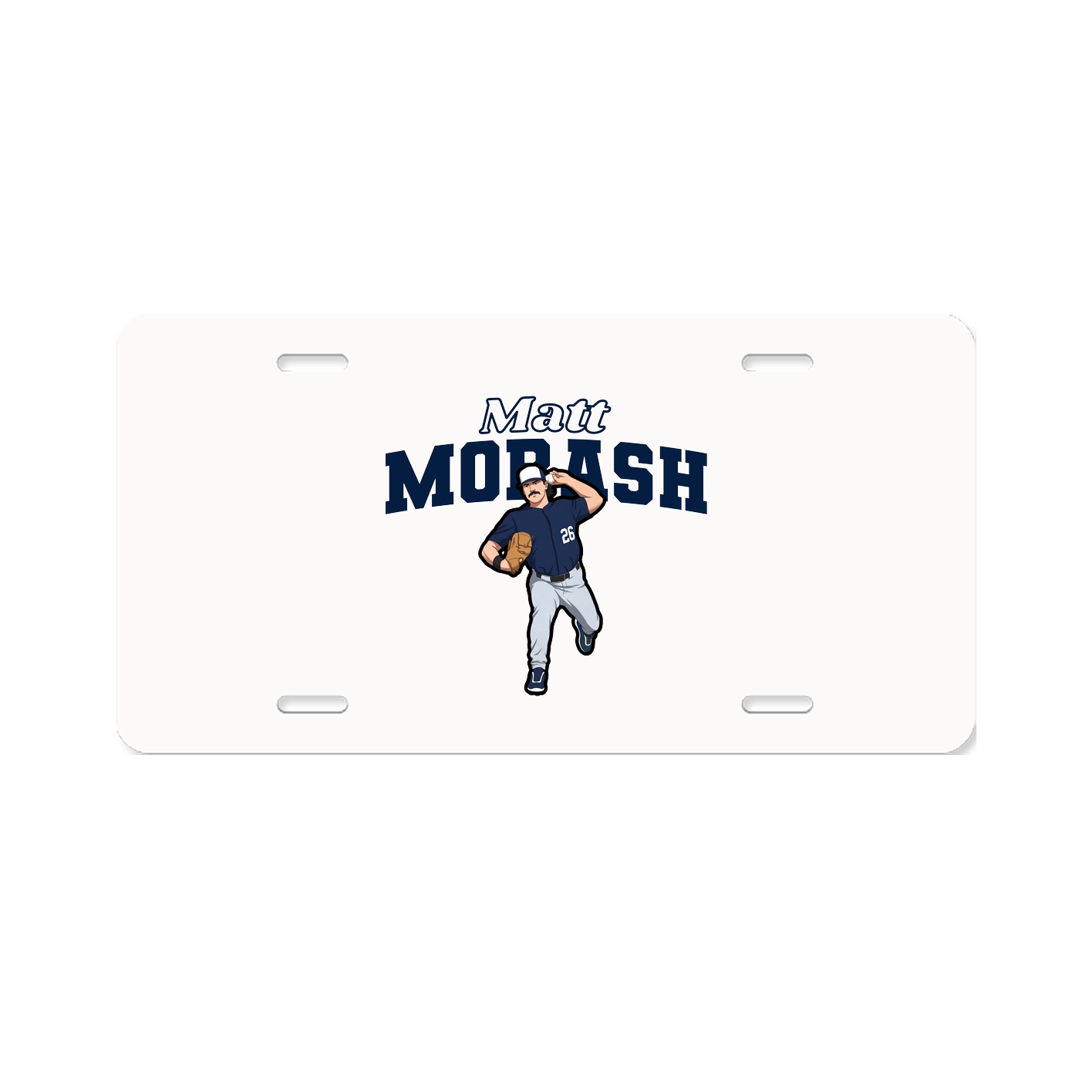 License Plate — Name Arch in Classic